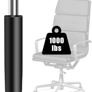 Heavy Duty Office Chair Gas Lift Cylinder - Universal Size, Black, Metal Alloy Hydraulic