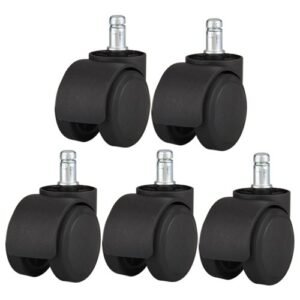 Black Color Nylon Wheels Pack Of 5